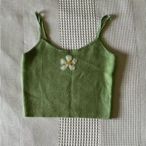 NWOT - PacSun - ‘LA Hearts Green Heartbreaker Cami Top’ - Large